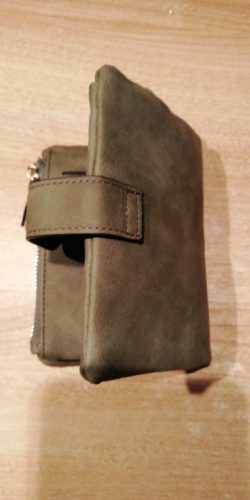 Small Trifold Leather Mobile Wallet For Women photo review