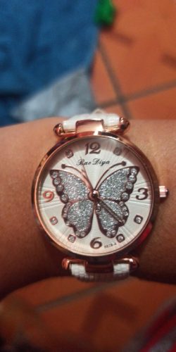 New Rhinestone Butterfly Dial Watches photo review