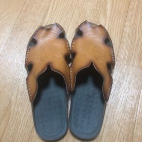 Summer Genuine Leather Men's Sandals Classic Breathable Slip-On Sandals photo review